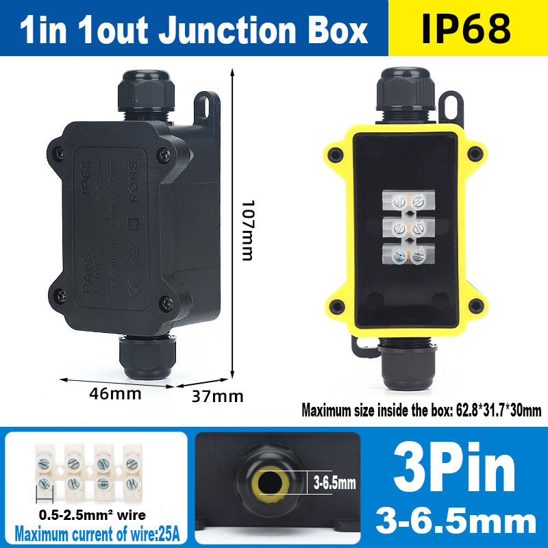 1in 1out small 3pin(3-6.5mm)