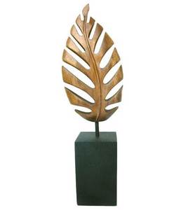 Sculpture en forme de feuille plaquée or de haute qualité pour les décorations pour la maison - Product Image 2