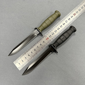 Coltello da Caccia a Lama Dritta in Acciaio Inossidabile per Esterni, Coltello Tascabile Fisso Durevole per Soccorso e Utilizzo Generico con Fodero in Plastica - Product Image 6