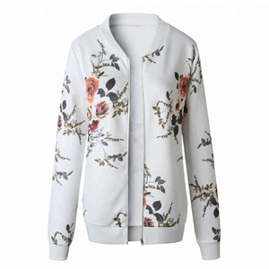 2021 nouveau Design femmes coton Bomber veste décontracté Sports de plein air col montant avec des Techniques imprimées sublimées pour l'hiver - Product Image 3