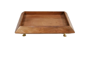 Último diseño de dátiles, plato para servir, base de madera superior de aluminio, elegante para servir frutas, dátiles para Ramadán en venta al por mayor - Product Image 4