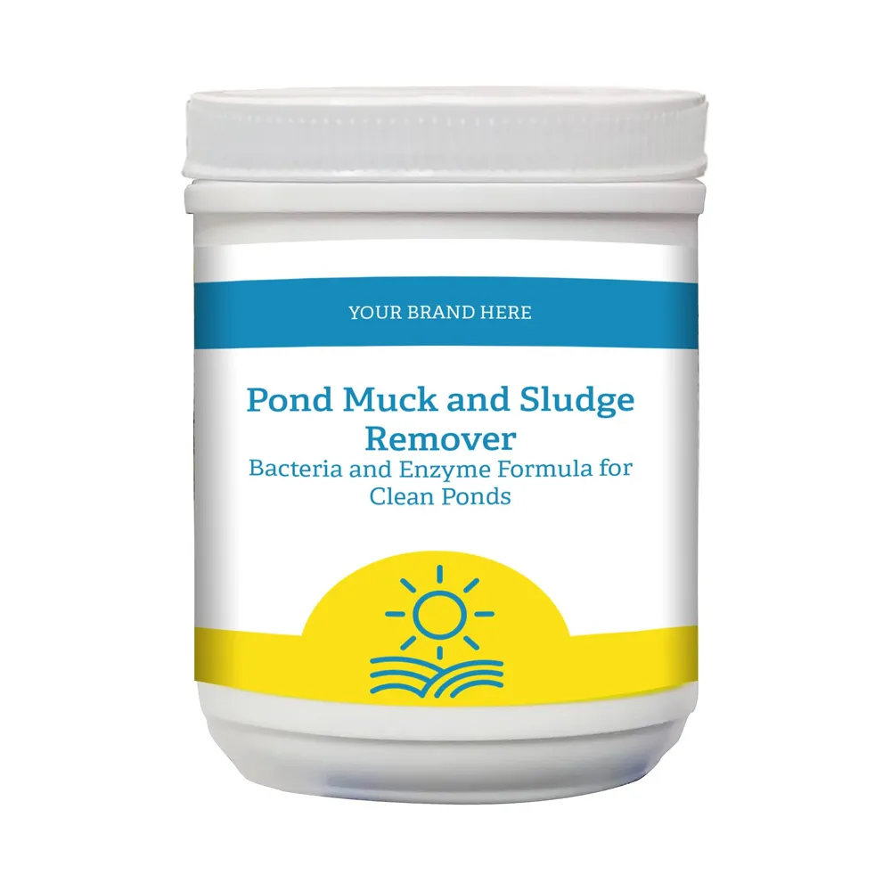 Private Label Pond Muck and Sludge Remover Bacteria and Enzyme Formula for Clean Ponds Made in USA For Water Treatment