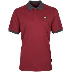 Men's Casual for <b>Polo</b> <b>Shirt</b> <b>Red</b> Black Custom Logo Embroidery Solid Pattern Knitted Fabric Anti-Wrinkle Compressed Multiple Color - Product Image 2