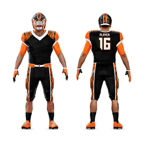 Fabricante de uniformes de fútbol americano de marca privada Diseño de marca personalizado Servicio de sublimación Pedido al por mayor Exportación - Product Image 5