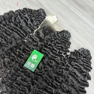 มัดผมบริสุทธิ์แบบไม่ผ่านกระบวนการผมไม่ผ่านการทำผม12เส้นไม่พันกันไม่หลุดร่วงสองชั้น - Product Image 1