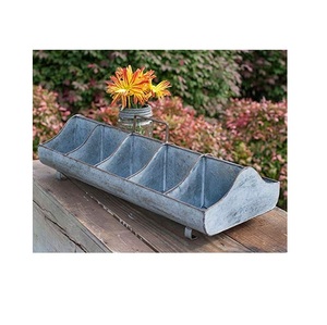 Rustic Metal <b>Large</b> Galvanized <b>Planter</b> With Balance Garden Accessories Handmade Factory Customized Metal <b>Planter</b> And Plants & Pot - Product Image 4