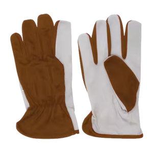 Guantes DE SEGURIDAD reflectantes de alta resistencia de alto rendimiento, cuero de grano de cabra, resistente al calor, montaje de controlador de jardinería CE - Product Image 5