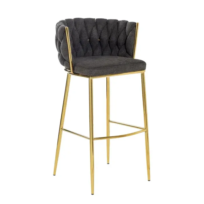 Achetez des tabourets de bar rétro de la meilleure qualité avec repose-pieds arrière chaises de salle à manger haute avec des couleurs et des tailles personnalisées