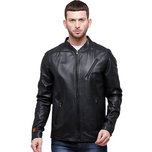 Veste d'hiver en cuir de mouton pour hommes au design professionnel en gros avec logo personnalisé respirant style populaire - Product Image 1