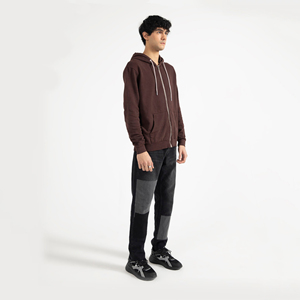 2025 New Fashion Heavyweight Men's Hoodie Custom Solid Color 100% Cotton High Quality Digital Printed Winter Zipper <b>Sweatshirt</b> - Product Image 5