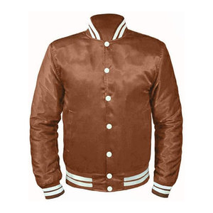 Chaqueta de Satén al por Mayor con Diseño Personalizado |   Chaqueta Bomber Varsity con Logotipo Bordado |   Fábrica de Chaquetas Coach de Moda Urbana - Product Image 3