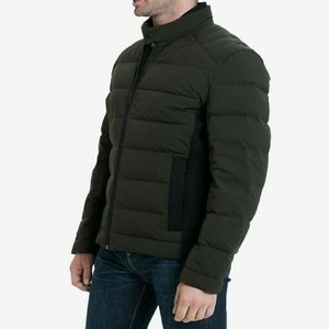 2024 Men's Heavy Designer Puffer Jacket Shiny <b>Padded</b> Oversize Hooded Collar Custom Logo Formal Style Dyed Washed for Winter - Product Image 2
