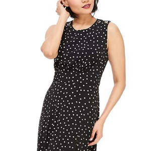 Abito svasato da donna London Times, stampa floreale blu, taglia unica, lavabile, ODM, per ufficio e feste, disponibile anche taglia XS Petite - Product Image 3