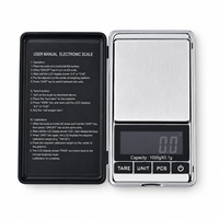 Mini balance de poche numérique 1000g 0.1g, précision en grammes, balance électronique portable pour bijoux, cuisine, aliments