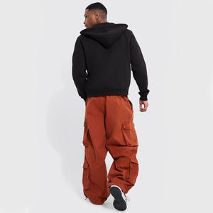 กางเกงคาร์โก้ทรงหลวมเอวยางยืด น้ำหนักเบา ระบายอากาศ กันน้ำ สีส้ม สำหรับผู้ชาย ดีไซน์แฟชั่นสั่งทำพิเศษ - Product Image 3