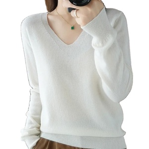 เสื้อสเวตเตอร์ธรรมดาสำหรับผู้หญิงมีฮู้ดผ้าคอตตอนออร์แกนิก100% เสื้อสเวตเตอร์ถักทรงโอเวอร์ไซส์ดีไซน์ลำลองสำหรับผู้หญิง - Product Image 1