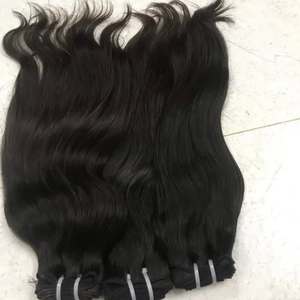 Extensiones de cabello indio virgen de primera calidad Máquina recta Paquetes de trama Cabello humano natural Proveedor de exportación - Product Image 3