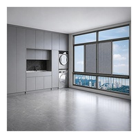 Fenêtre coulissante en aluminium sur mesure certifiée NFRC, grande taille, avec moustiquaire, hermétique, à double vitrage, écoénergétique