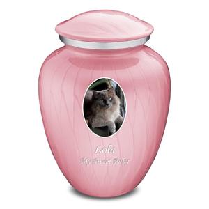 Hot Selling Memorial Pet Cremation Urn White Enamel Finish Dog Bone And Paw Print Medium Size Animal Cremation <b>Funeral</b> <b>Supplies</b> - Product Image 6