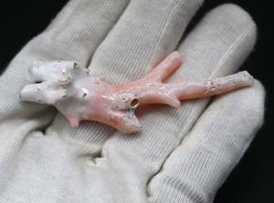 Estilo japonés 78X20MM áspera piedra pulida Piel de Ángel Blanco Natural Coral palo de piedras preciosas sueltas en estilo japonés tradicional - Product Image 3