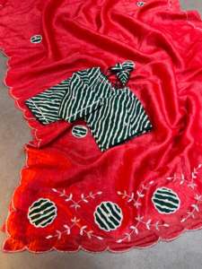 ส่าหรีผ้าไหมที่สวยงามนุ่มสีทองบดสไตล์ทันสมัยทันสมัยทันสมัยพร้อมผ้าพันผมตัดด้วยมือก้นดาน่าสำหรับงานปาร์ตี้ทุกโอกาส - Product Image 3