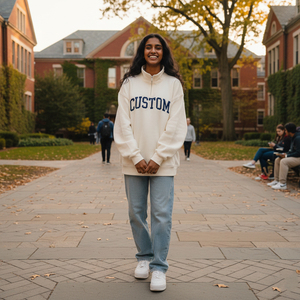 Femmes hiver collège Phi Delta Theta sororité esprit porter imprimé brodé diamant lettre avant col montant sweat ample - Product Image 1