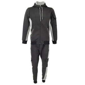 Ensemble sweat à capuche personnalisable avec options de broderie Sweat-shirt et pantalon surdimensionnés pour un usage quotidien décontracté et extérieur - Product Image 2