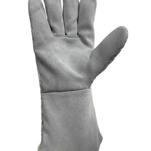 Guantes de piel de vaca de papel de aluminio resistentes al calor lucha contra incendios seguridad trabajo Guantes retardante de llama radiación Guantes de soldadura Industrial - Product Image 4
