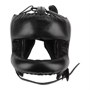 Protège-tête de boxe rond personnalisable - Logo personnalisé, cuir synthétique portable, haute qualité, respirant, unisexe, équipement de sport - Product Image 1