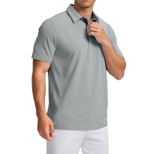 Chemises de golf en maille unie à séchage rapide, personnalisables avec logo, de haute qualité, en polyester, à manches courtes pour hommes, vente en gros - Product Image 2