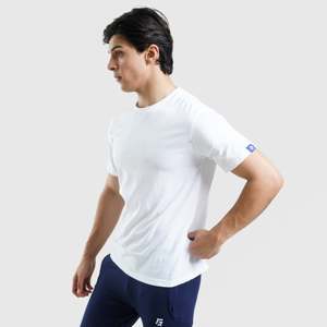 เสื้อยืดคอกลม RF Power Stylish สีขาว ผ้าเจอร์ซีย์คอตตอน 100% พิมพ์ลายสกรีนแบบเรียบ พร้อมป้ายกำกับแบบกำหนดเอง - Product Image 3