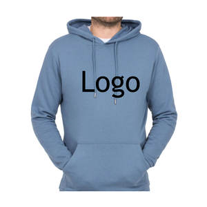 OEM personalizado de los hombres de peso pesado de algodón mezclado sudaderas con capucha de invierno cálido ropa informal de tela francesa impresa diseño sólido con cremallera - Product Image 1