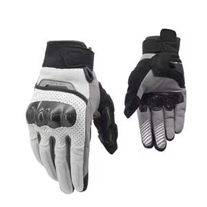 Fabricantes directos de fábrica Diseño personalizado y logotipo Cuero puro Guantes de moto de calidad profesional totalmente personalizables - Product Image 1