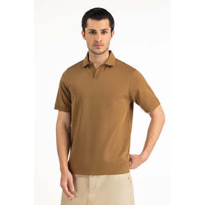 Chemise décontractée pour homme, coupe régulière, anti-plis, respirante, en maille, unie, brodée, extensible en spandex, grandes tailles, confortable, 6XL - Product Image 1