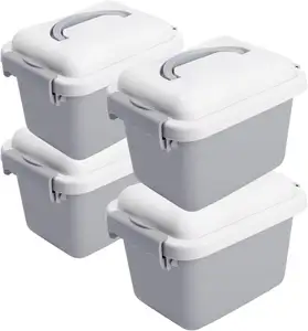 Merryart rectangular boxes Tool Trunk lego container Organizer bins and storage boxes wholesale storage box with lid plastic