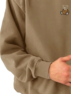 Fabricante de Ropa Sostenible, Sudadera con Capucha Corta para Hombre, Personalizada, de Felpa, Corte Regular, Logotipo Bordado, Transpirable, de Secado Rápido - Product Image 5