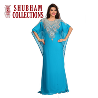 Nouvelle arrivée, abaya en modal et chiffon de conception turque, Farasha, travail à la main perlé, manches longues, kaftan ethnique, femmes musulmanes adultes, toutes saisons