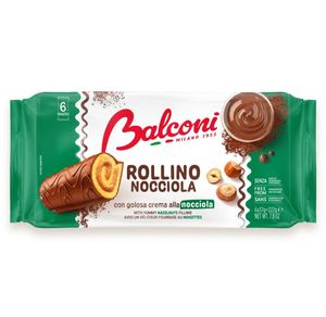Pastel de Avellanas con Chocolate Dulce y Fresco, Paquete de 6 Unidades, Listo para Comer, BALCONI - Product Image 1