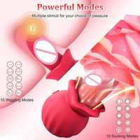 Point G Clits Anal Vagin Pussy Pump Sucking Women Sex Pleasure Dildo Stimulator Toys with 3 Sucking & 10 Wiggling & 10 Vibrating