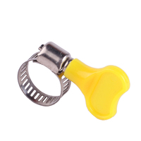 Collier de serrage pour tuyau en acier inoxydable de haute qualité, type américain, à manivelle papillon en plastique