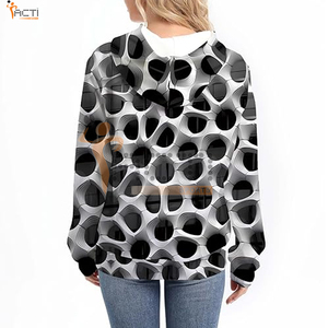 เสื้อฮู้ดพิมพ์ลาย3D สีพื้นไซส์ใหญ่กว่าเสื้อฮู้ดลาย3D - Product Image 5