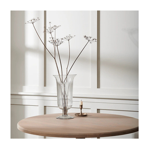 Collection populaire meilleure vente grand vase en verre côtelé personnalisé ouragan disponible au prix du marché - Product Image 3