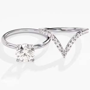 Bijoux fins élégants, argent sterling 925, zircon micro-serti, taille marquise, 1 carat, diamant moissanite, bagues de promesse - Product Image 3