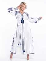Robe tendance 2025 pour femme, style bohème gypsy, broderie florale, tissée à la main, élégante, mi-longue, unie