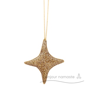 Ornamento di natale con stella festiva fatto a mano per decorazioni e regali per feste e giocattoli - Product Image 2