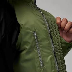 Chaqueta acolchada brillante burbuja de moda para hombre abrigo de invierno con capucha y logotipo impreso personalizado con servicio OEM - Product Image 5