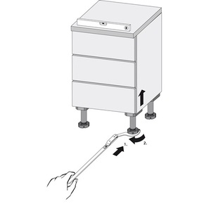 Metal Base Adjustment <b>Tool</b> 300kg Capacity by Hettich - Product Image 3