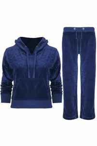 Tracksuit <b>Velvet</b> 2 Piece Set <b>Women</b> Autumn Winter Long Sleeve Zipper Hooded <b>Jacket</b> Top Sweatpants Jogging Suit - Product Image 2