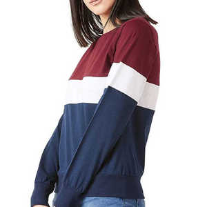 Sweats surdimensionnés à la mode pour femmes Sweats à capuche en polaire Pull à col rond Sweat en coton pour femmes - Product Image 2