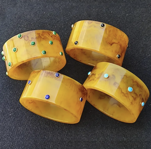 Bracelet en résine, bracelet en résine de bois multicolores pour femmes et filles, différentes tailles - Product Image 4